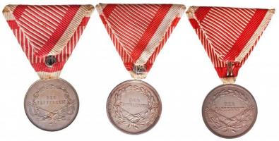 1914. "Ferenc József II. osztályú Ezüst Vitézségi Érem" Ag kitüntetés fémjel nélkül, erede...