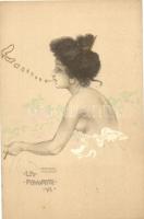 La Favorite VI. smoking lady s: Raphael Kirchner