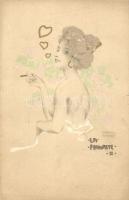 La Favorite II. smoking lady s: Raphael Kirchner