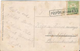 Püspökladány, Fő tér, Rákóczi vendéglő és szálloda, Péterfi Árpád és Kohn Aladár üzlete, Bor, sör és...