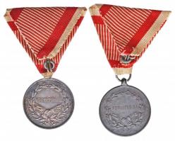 1917. "Ezüst Vitézségi Érem II. osztálya" Ag kitüntetés peremen "A" jelzéssel, m...