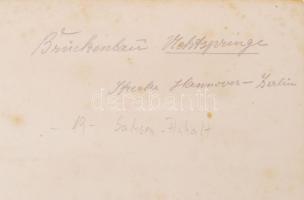 cca 1930 Sachsen-Anhalt vasúti vonal híd építése / Metzspringe building of a railway line bridge 18x...