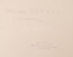 1936 Solti Kató: Vívóverseny Magyarországon 18x24 cm