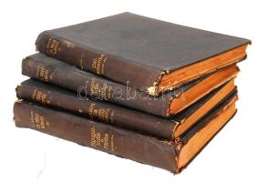 Gáspár Ferencz: A Föld körül sorozatának 4 kötete. II. III. IV. IX. I-VI. Előszó: Vámbéry Ármin. Bp., 1906-1908, Singer és Wolfner. Két kötet erősen megviselt állapotban