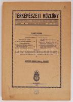 Térképészeti közlöny. Szerkeszti és kiadja a M. Kir. Állami Térképészet. V. kötet 3.-4. szám 1939.