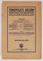 Térképészeti közlöny. Szerkeszti és kiadja a M. Kir. Állami Térképészet. IV. kötet 3.-4. szám 1937. (hátsó borító nélkül)