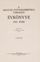 A Magyar Fotogrammetriai Társaság évkönyve. I-IV. évfolyam. 1931-1932. Összell. Rédey István.
Bp. 19...