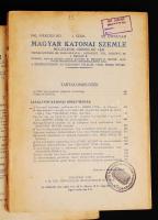 1941-1942 A Magyar Katonai Szemle 9 db száma, Bp., 1941, M. Kir. Honvédelmi Minisztérium kiadása. Ve...