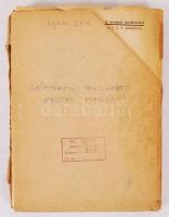 cca 1940 Honvédség Gépjárómű szolgálati utasítás mellékletei tékában