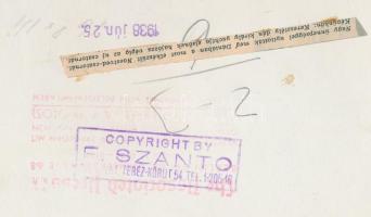 1938 Dánia, A Naestved-csatornán először hajózik végig Keresztély dán király jachtja, pecséttel jelz...