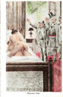 12 db MODERN használatlan grafikai reprint motívumlap; erotika, pornográfia / 12 modern unused graph...