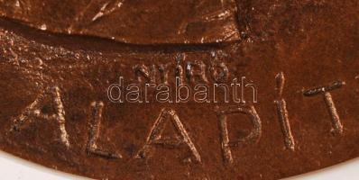 Nyírő Gyula (1924-2005): Henri Dunant. A Nemzetközi Vöröskereszt alapítója. Kétoldalas bronz plakett...