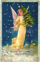 Christmas, angel litho (b)