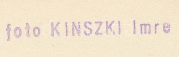cca 1930-1935 Kinszki Imre (1901-1945): Zuglói látkép az erkélyen át, pecséttel jelzett vintage fotó...
