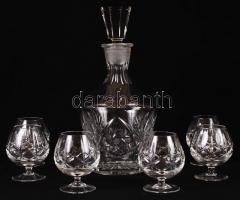 Konyakos készlet, hibátlan, m:26 cm, m:8 cm