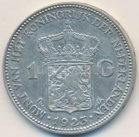 Hollandia 1923. 1G Ag "I. Vilma" T:2- Netherlands 1923. 1 Gulden Ag "Wilhelmina I" C:VF