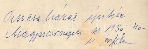 cca 1930-1940 Olcsó házak építése Magyarországon, tervezte és fényképezte Biró Tibor, feliratozott f...