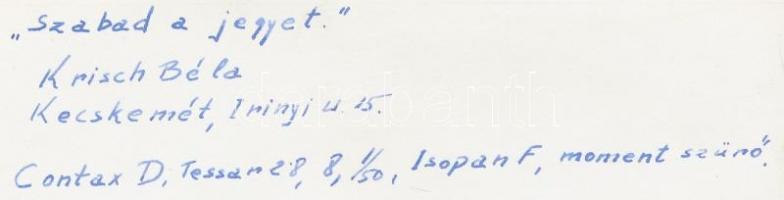 cca 1960 Krisch Béla (Kecskemét): Szombat délután a Balatonon és a Jókai hajón, 3 db fotó, ebből ket...