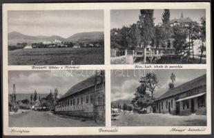 Domoszló, Községháza, Hangya szövetkezet / town hall, shop (EK)