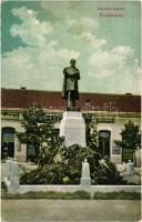 Érsekújvár, Kossuth szobor, Ethey Károly üzlete / statue, shops (EK)