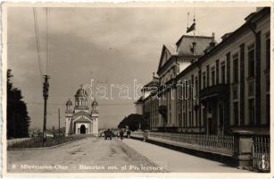 Csíkszereda, Ortodox templom és prefektúra / church and prefecture 'vissza' So. Stpl