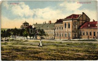 Aranyosmarót, Erzsébet tér, Eisenberg Károly üzlete, kiadja Brunczlik Imre / square, shop