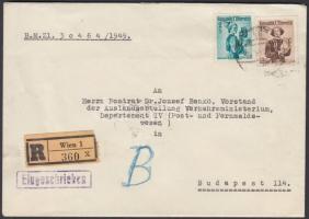 Recommended letter to Budapest, Ajánlott levél Budapestre