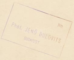 cca 1940 Dulovits Jenő (1903-1972): Sárkányeregetők, pecséttel jelzett vintage fotóművészeti alkotás...