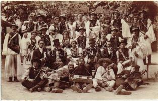 Hungarian folk dance and music group from a harvest festival photo (EK)