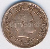 Portugália 1893. 5R "I. Károly" T:2-
Portugal 1893. 5 Reis "Carol I" C:VF