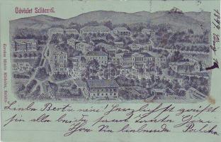 1899 Szilácsfürdő Litho