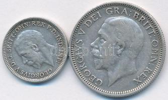 Nagy-Britannia 1932. 3p Ag "V. György" + 1936. 1Sh Ag "V. György" T:2-,3
Great B...