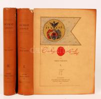 Thaly Kálmán: Ocskay László, II. Rákóczi Ferencz fejedelem brigadérosa és a felső-magyarországi hadjáratok 1703-1710. Második bővített és illustrált kiadás. I-II. kötet. Budapest, 1905. Franklin. 400p. 392p. egészoldalas és kihajtható hasonmás táblákkal. Kiadói pergamin-kötésben, az ennél a kötésnél megszokottnál sokkal jobb állapotban. Gerincén kisebb hibákkal