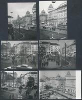 1965-1966 Budapest, a Blaha Lujza tér átépítése, rendezése, 13 db városkép datálva, némelyik felirat...