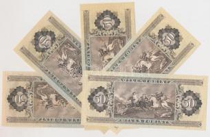 1969-1989. 50Ft (5x) csak klf évszámmal T:I
