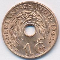 Holland Kelet-India 1942P 1c T:1- Netherlands East Indies 1942P 1 Cents C:AU