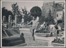 cca 1945-1960 Budapest, Gellért fürdő a háború után romos állapotban és később, immár újjá építve, 2...