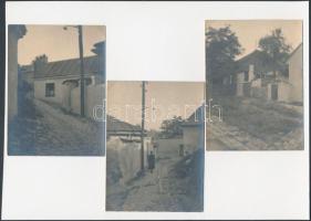 cca 1920-1930 Budapest, Tabáni részletek, jelzetlen vintage fotók Kerny István hagyatékából, de a szerzőség bizonytalan, 3 db fénykép, 12x9 cm