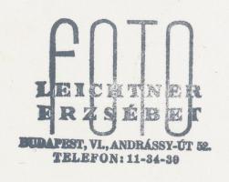 cca 1930-1940 Leichtner Erzsébet vintage fotója Szentpál Olga tánccsoportjának tagjairól, pecséttel ...