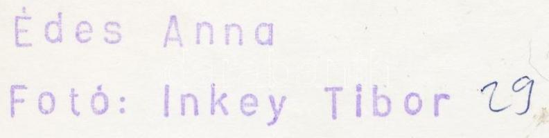 1958 Inkey Tibor(1908-1998): Törőcsik Mari az Édes Anna című film egyik jelenetében, pecséttel jelze...