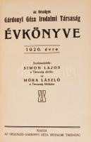 Simon Lajos- Móra László: Az Országos Gárdonyi Géza Irodalmi Társaság évkönyve 1926