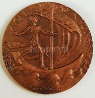 Beck Ötvös Fülöp (1873-1945): Ady Endre emlékének a NYUGAT. Kétoldalas bronz plakett, jelzett, rögzí...