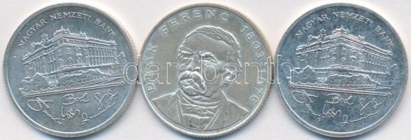 1992-1994. 200Ft Ag "MNB" (2x) + "Deák" (1x) T:1,1- (peremhiba)
Adamo F13,13.1