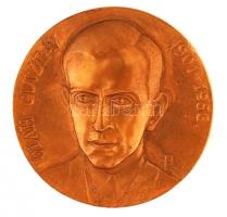 Pátzay Pál (1896-1979): Oláh Gusztáv 1901-1956. Bronz plakett, jelzett, d:9,6 cm