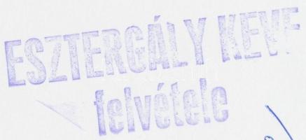 cca 1979 Esztergály Keve: Tapolca fáklyafényben, esti felvétel a tóról, pecséttel jelzett vintage fo...