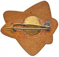 1966. "51. Nemzetközi Eszperantó Kongresszus Budapest" zománcozott jelvény T:1-,2