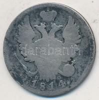 Oroszország 1814. 20k Ag "I. Sándor" T:3-
Russia 1814. 20 Kopeks Ag "Alexander I&quot...