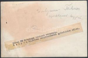 cca 1960 Dózsa SE országos birkózó verseny, Sólyom csípődobással győz Sólyom ellen, feliratozott spo...