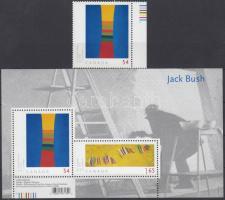 Jack Bush festmények + blokk, Jack Bush paintings + block