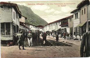 Shkoder, Shkodra; Türkenbazar, Kastell / Turkish bazaar and the castle